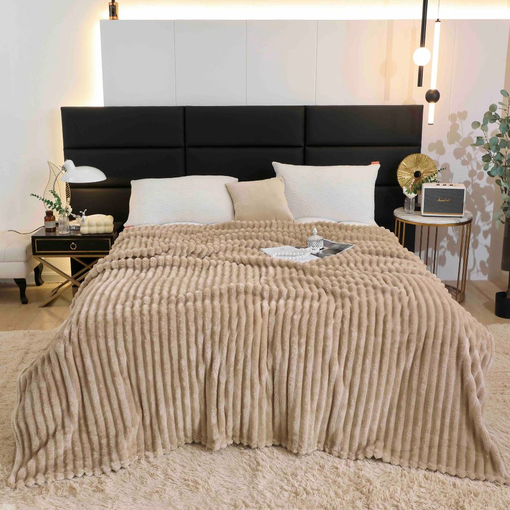 patura cocolino cu dungi uni - bej 1 patura cocolino cu dungi uni - bej