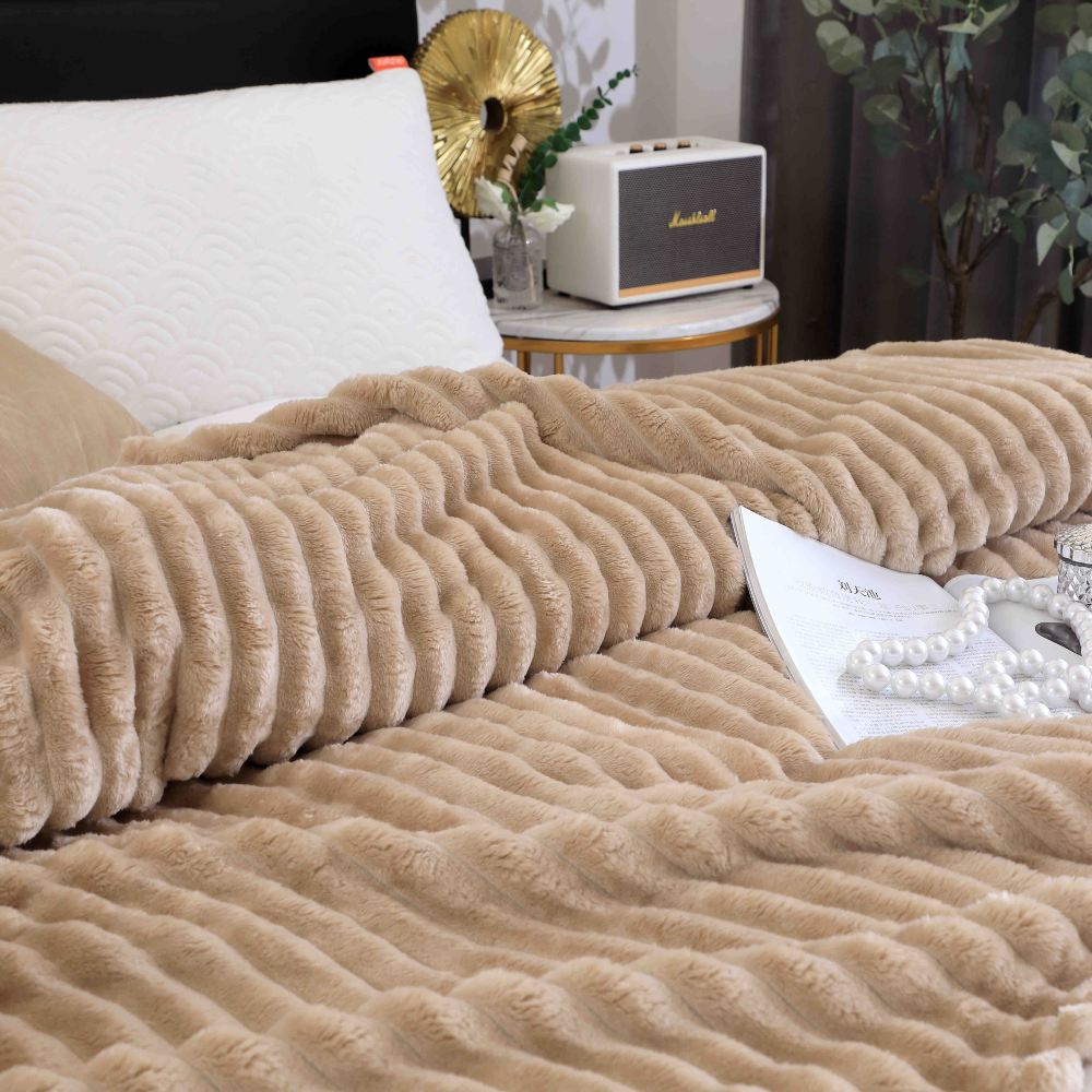 patura cocolino cu dungi uni - bej 2 patura cocolino cu dungi uni - bej