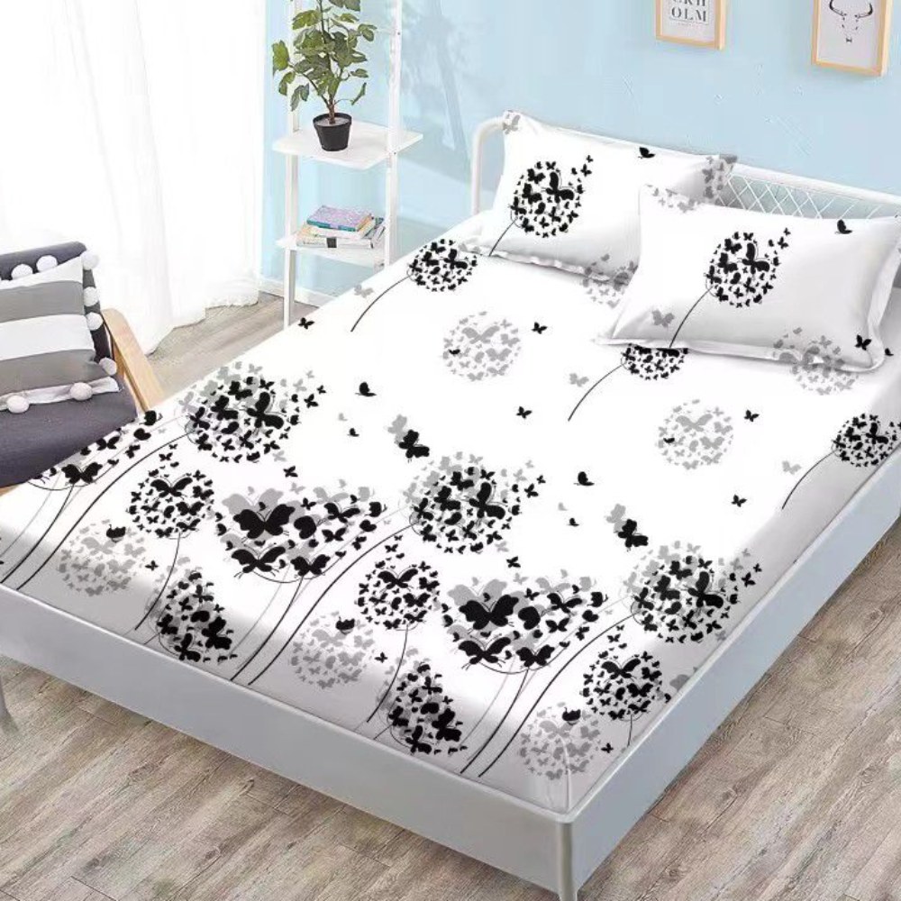 husa de pat finet alba cu fluturi husa de pat finet alba cu fluturi