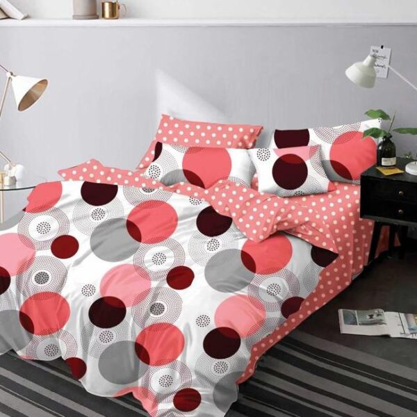 lenjerie rosie cu buline