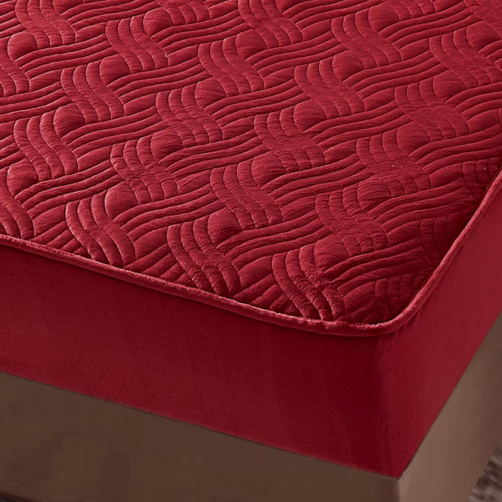 husa de pat catifea grena 2 husa de pat catifea grena