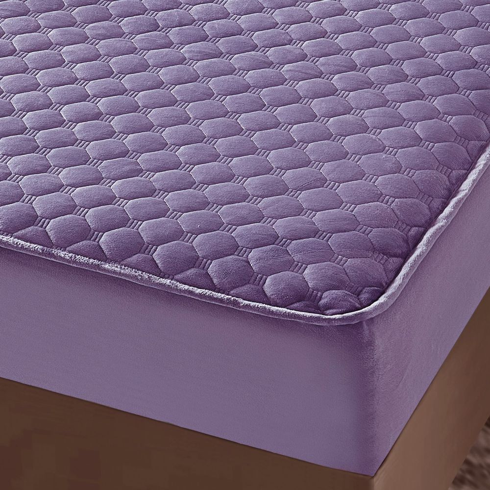 husa de pat catifea violet 2 husa de pat catifea violet