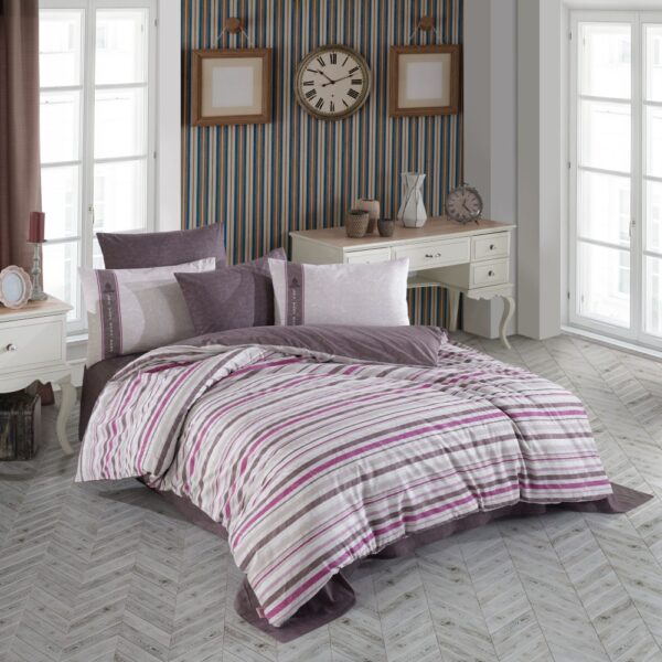 lenjerie bumbac ranforce Clara-Bej