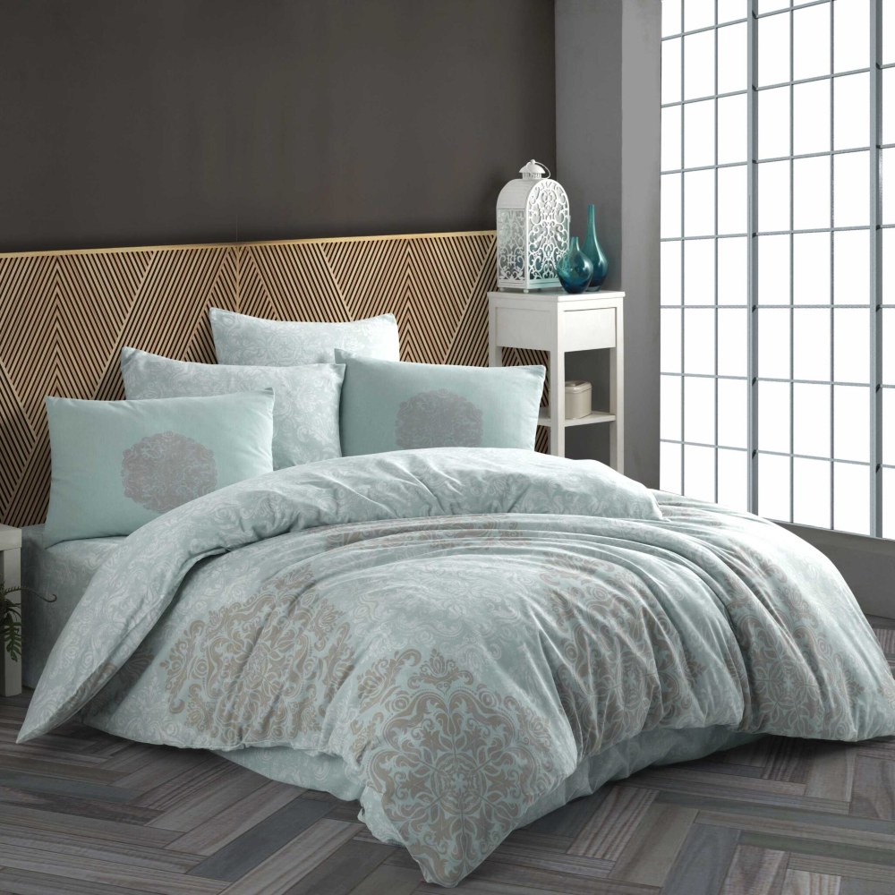 lenjerie bumbac ranforce Helen-Aqua lenjerie bumbac ranforce Helen-Aqua