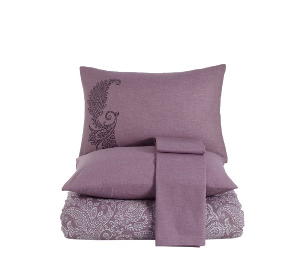 lenjerie bumbac ranforce leona-pudra-f