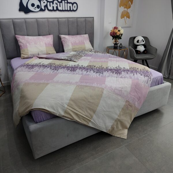 lenjerie de pat ranforce lila