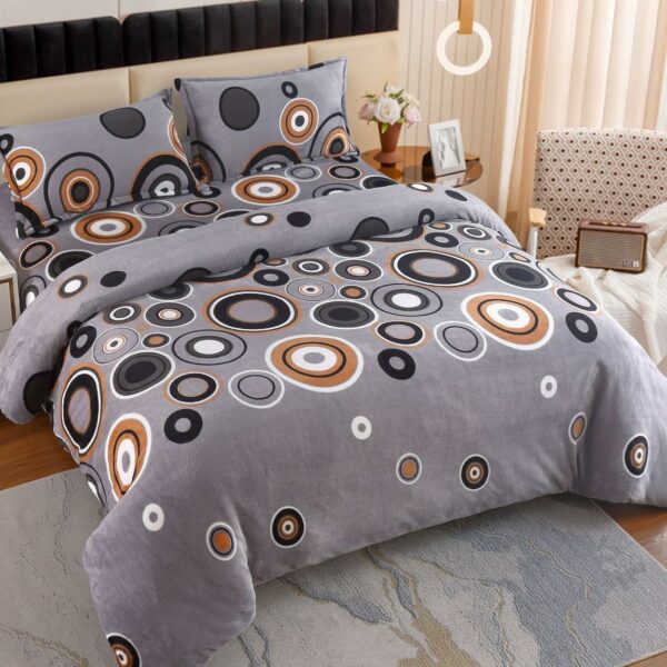 lenjerie cocolino gri cu cercuri