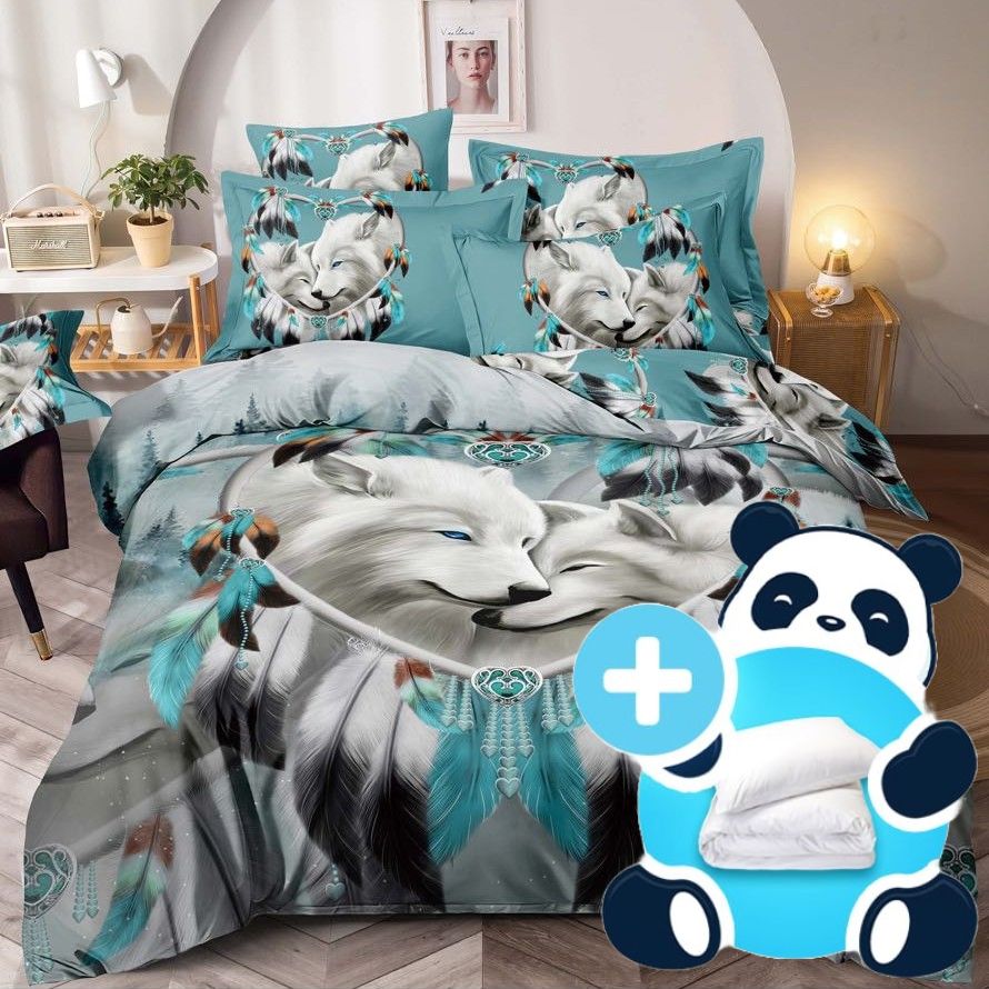 lenjerie lup albastru + set pilota lenjerie lup albastru + set pilota