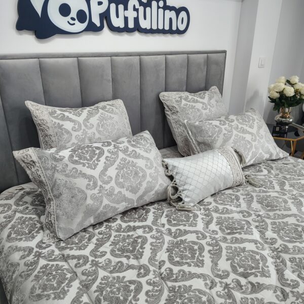 Lenjerie de Lux Model Jacquard gri