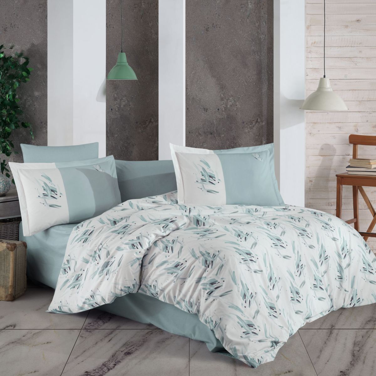 lenjerie bumbac poplin hobby estate albastru lenjerie bumbac poplin hobby estate albastru