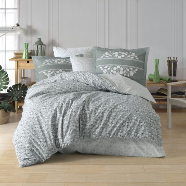 lenjerie bumbac poplin hobby sophia yesil