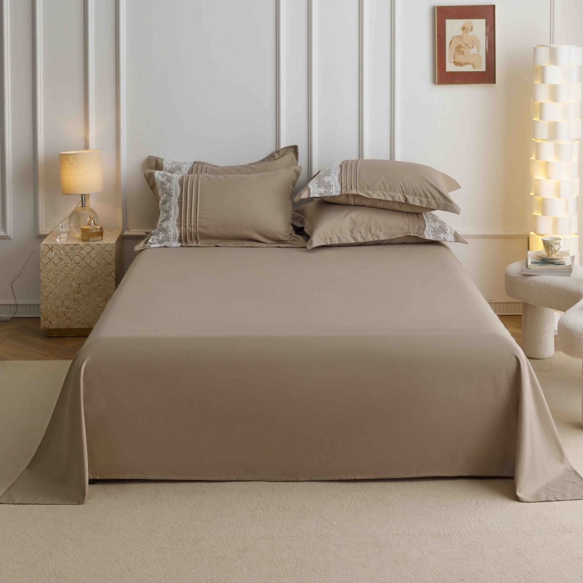 lenjerie pliuri inimioare maro cearceaf lenjerie pliuri inimioare maro cearceaf