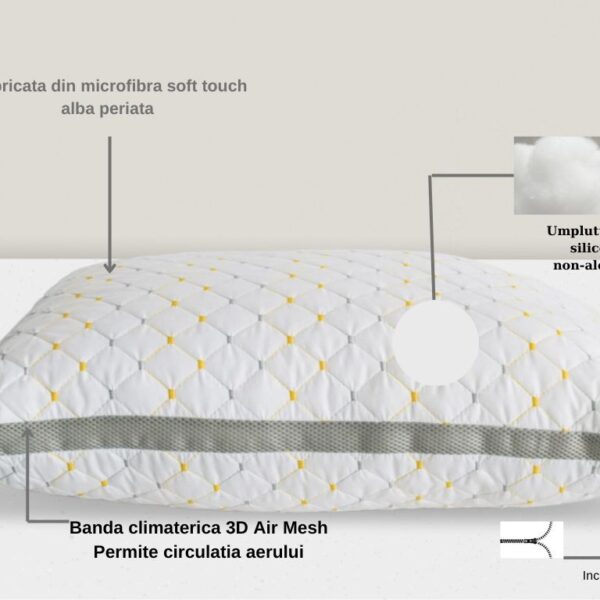 Fabricata din microfibra soft touch alba periata