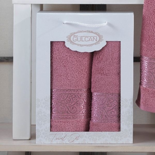 set prosoape 2 buc roz set prosoape 2 buc roz