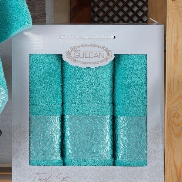 set prosoape 3 buc turcoaz set prosoape 3 buc turcoaz