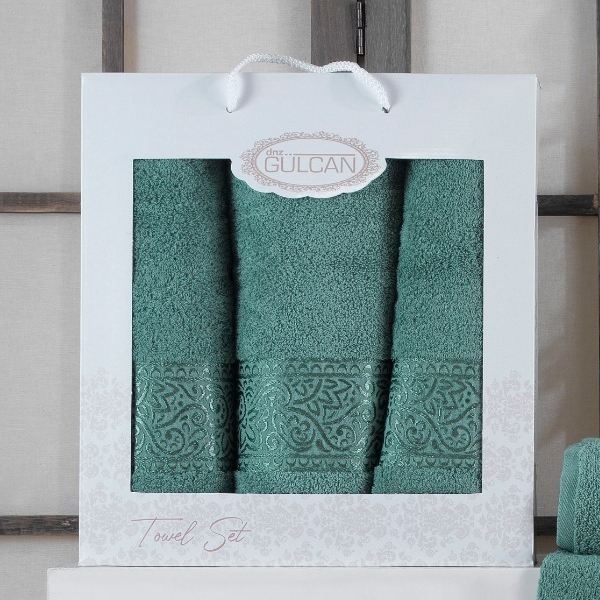 set prosoape 3 buc verde set prosoape 3 buc verde