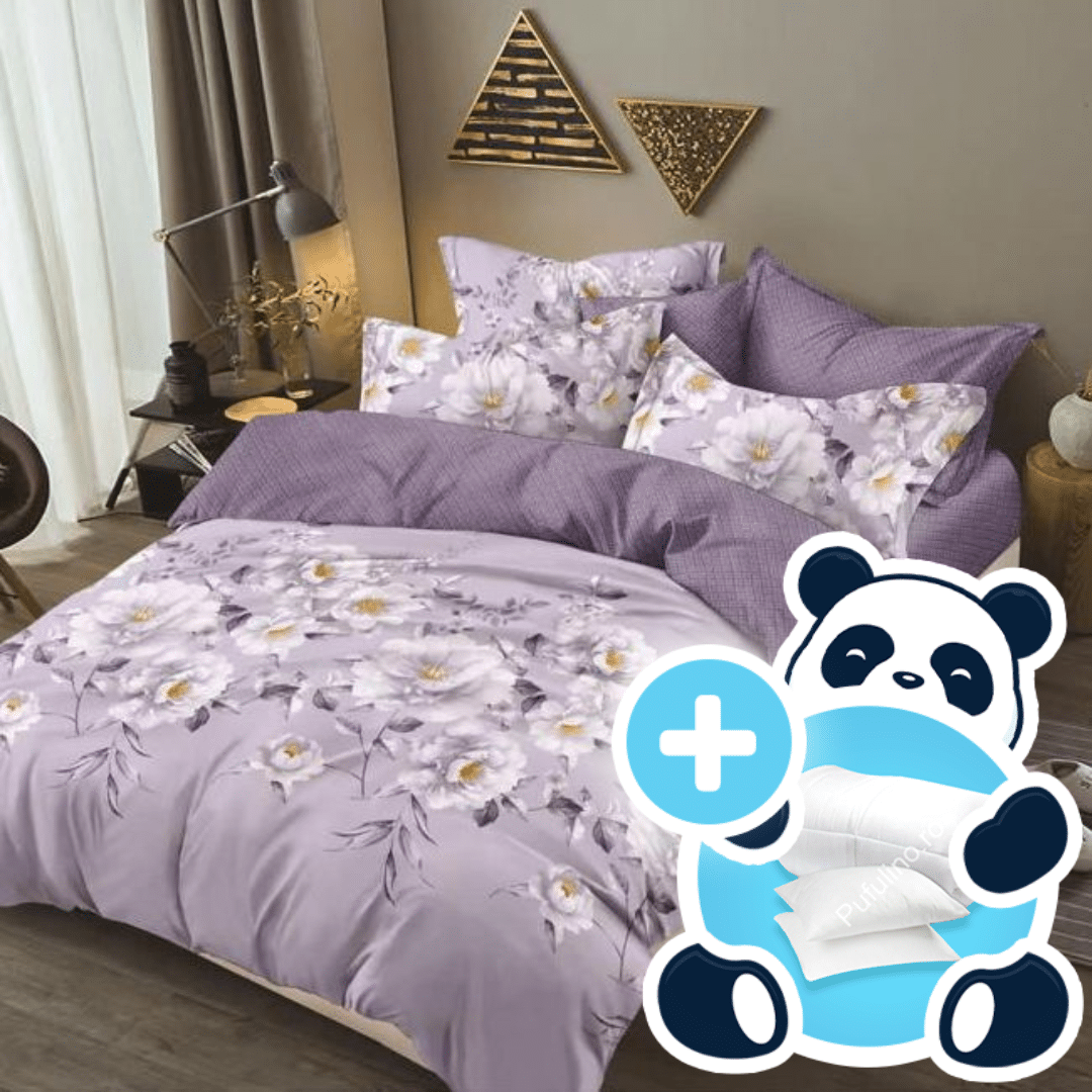 Lenjerie Flori Lila Lenjerie Flori Lila