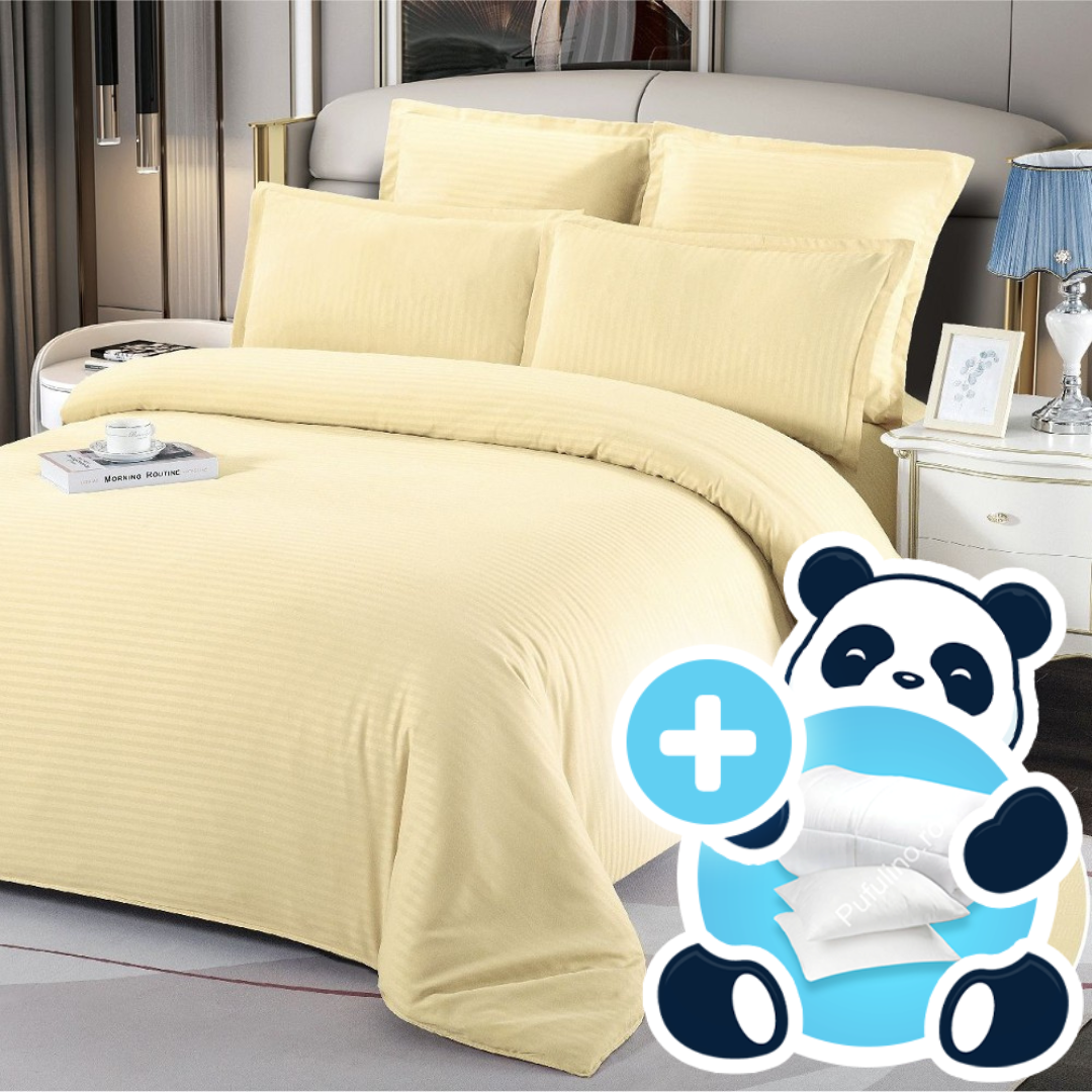 Lenjerie Damasc Crem Lenjerie Damasc Crem