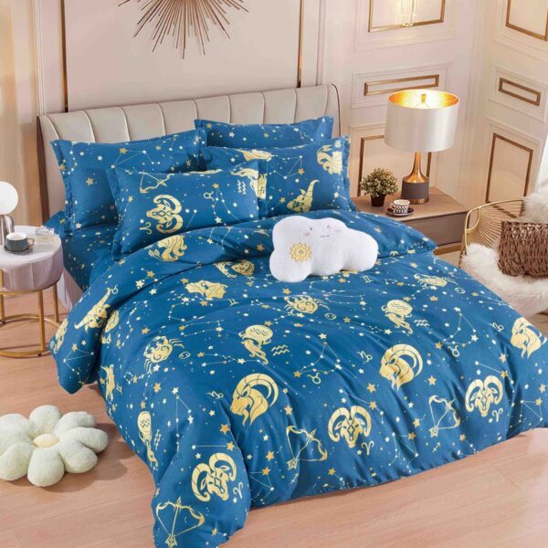 lenjerie albastra cu zodiac