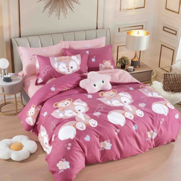 lenjerie roz cu ursuleti