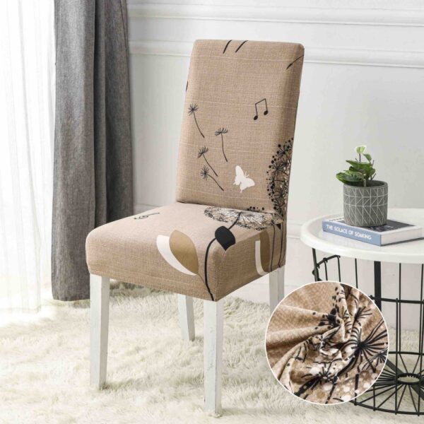 Huse scaune bej cu frunze si flori