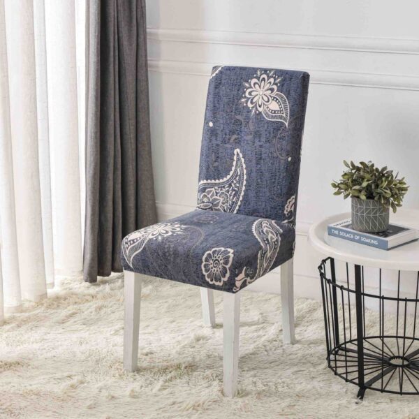 Huse scaune gri cu model abstract