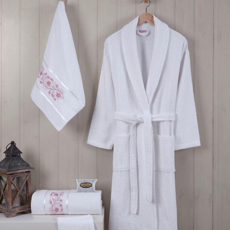 Set halat single alb Set halat single alb