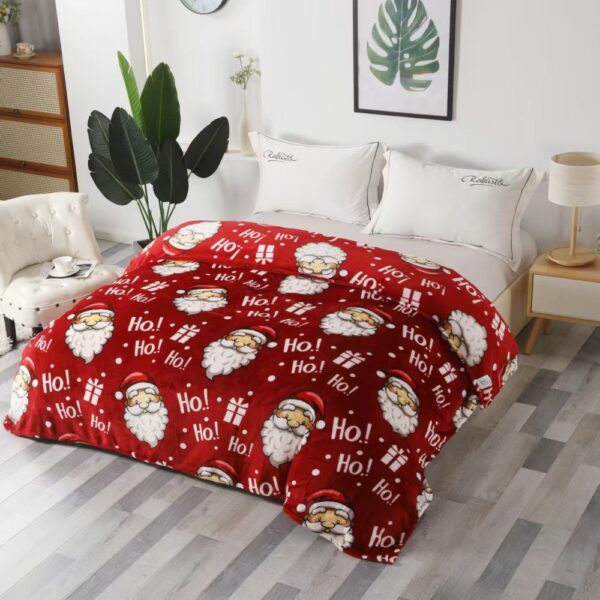 patura soft model de craciun HOHOHO