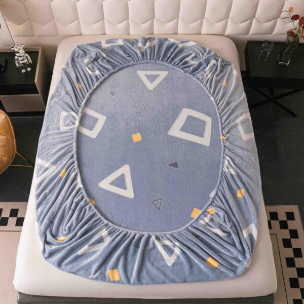 husa cocolino bleu cu triunghiuri forma