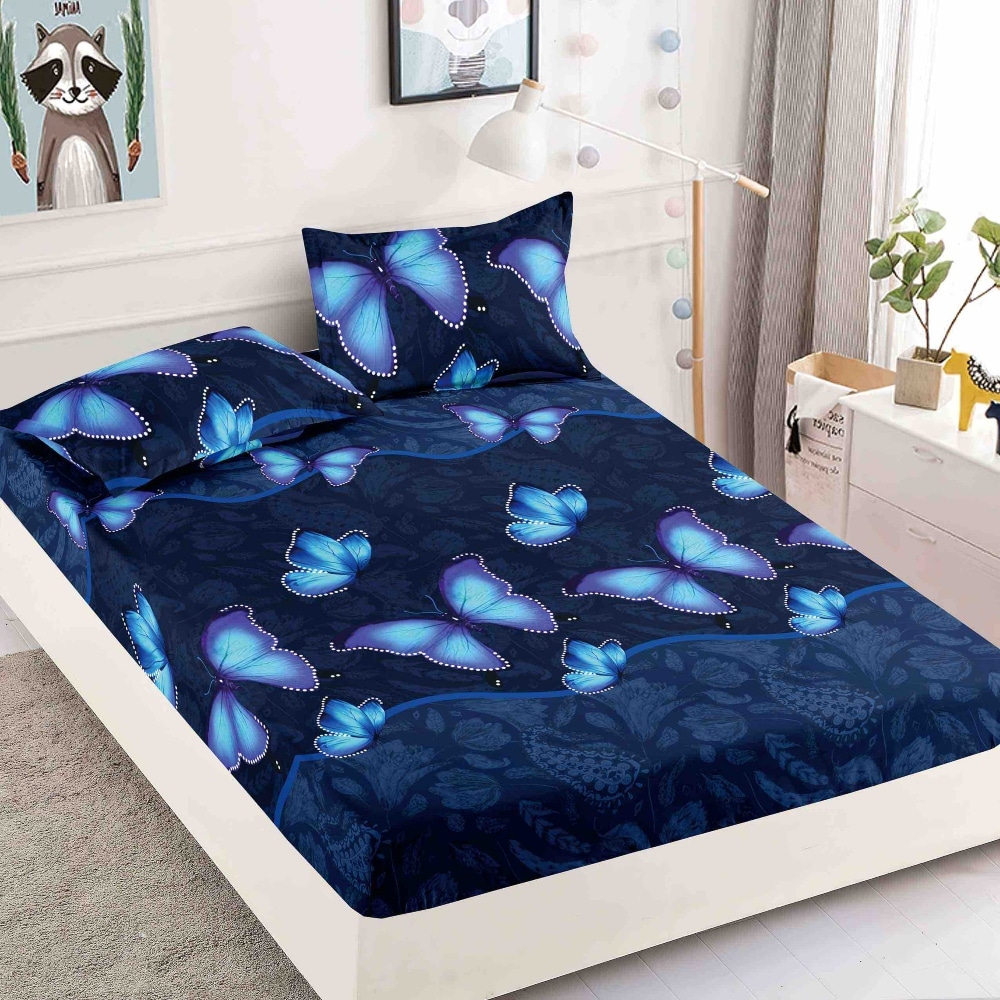 husa finet albastra cu fluturi bleumarin husa finet albastra cu fluturi bleumarin