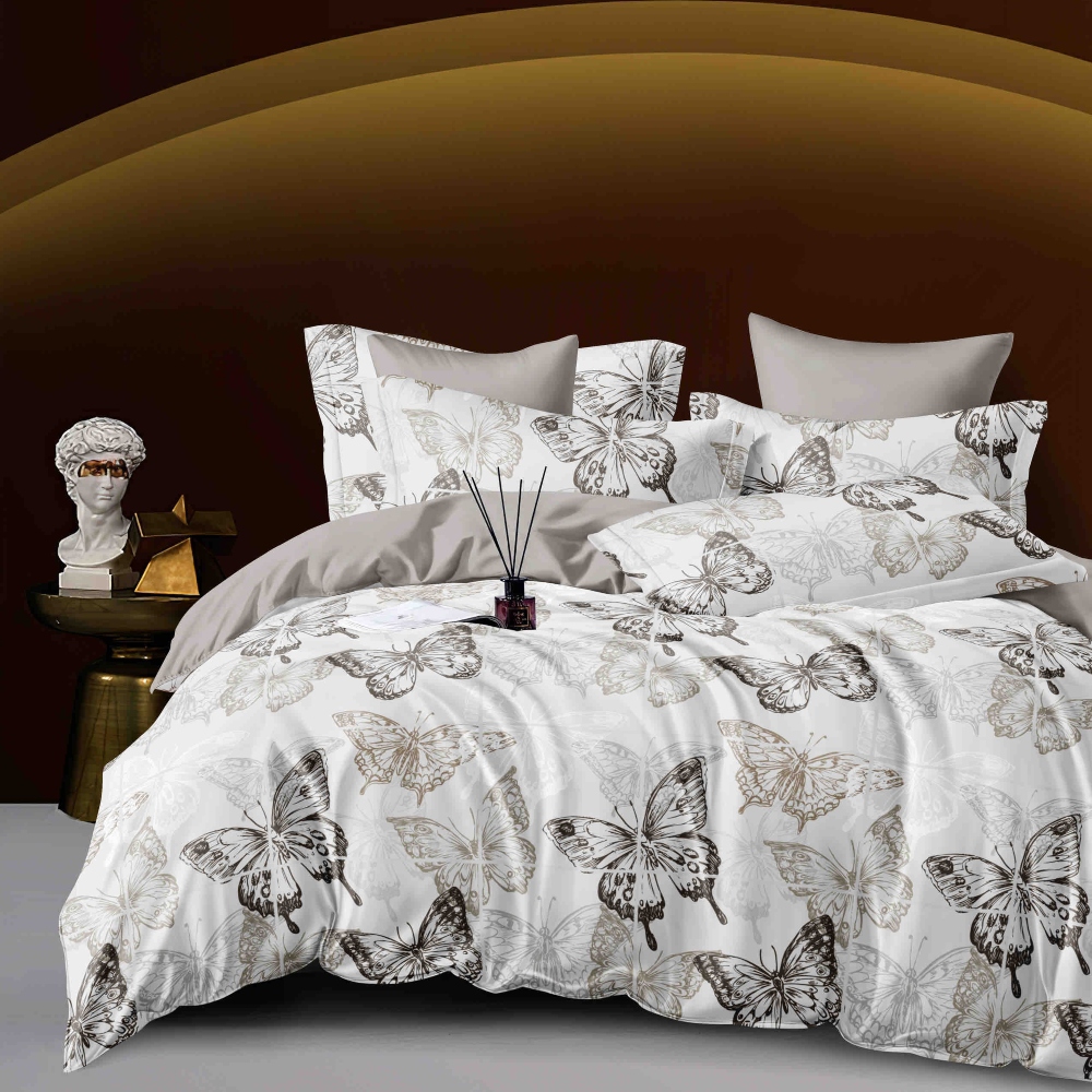 lenjerie alb gri cu fluturi gri si bej lenjerie alb gri cu fluturi gri si bej