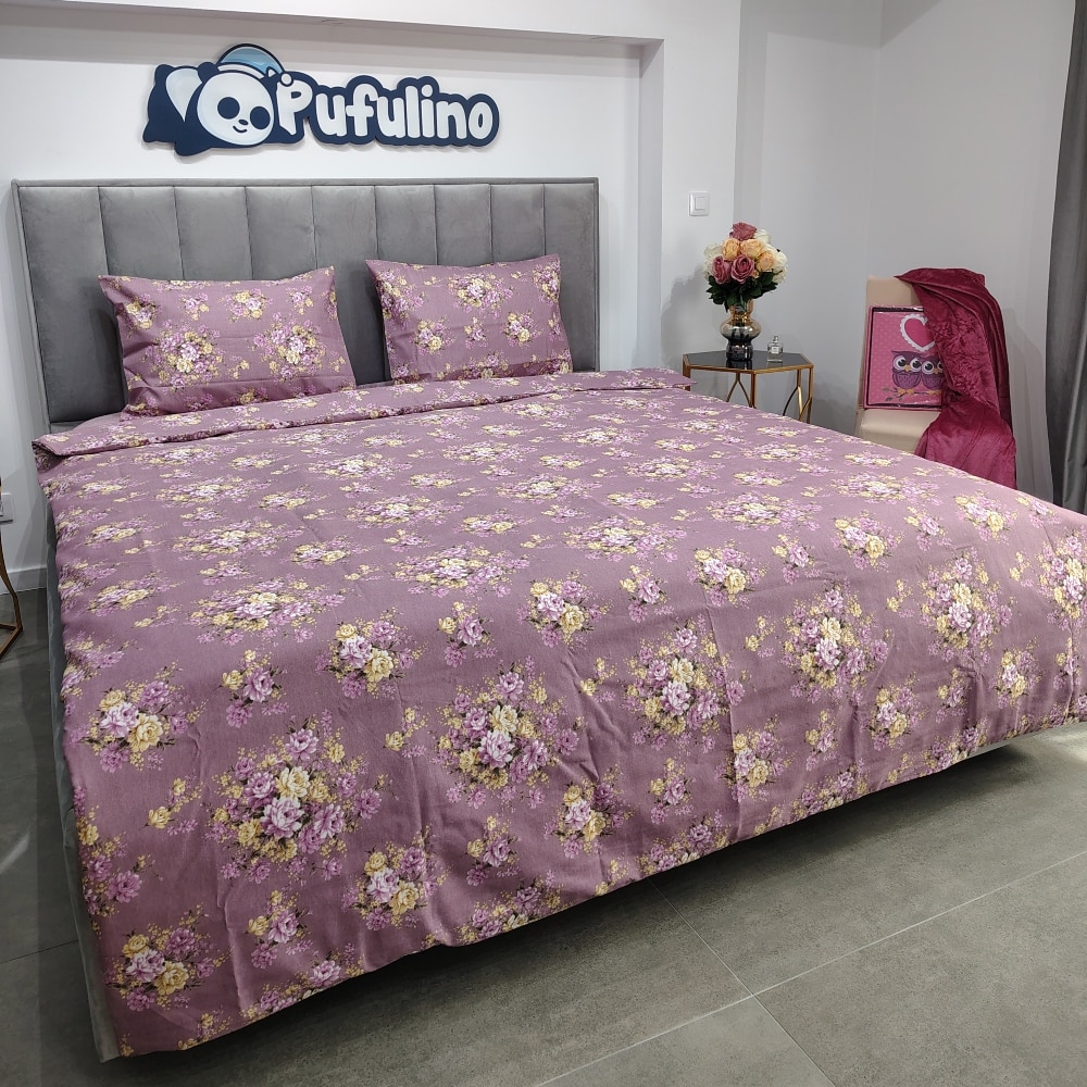 lenjerie de pat ranforce mov 1 lenjerie de pat ranforce mov