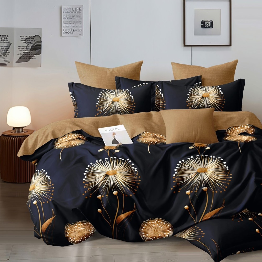 lenjerie neagra cu papadii aurii lenjerie neagra cu papadii aurii