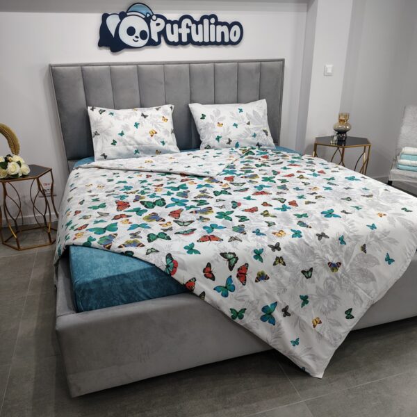 Lenjerie de Pat din Bumbac Ranforce PUF189953 Casa Sabry