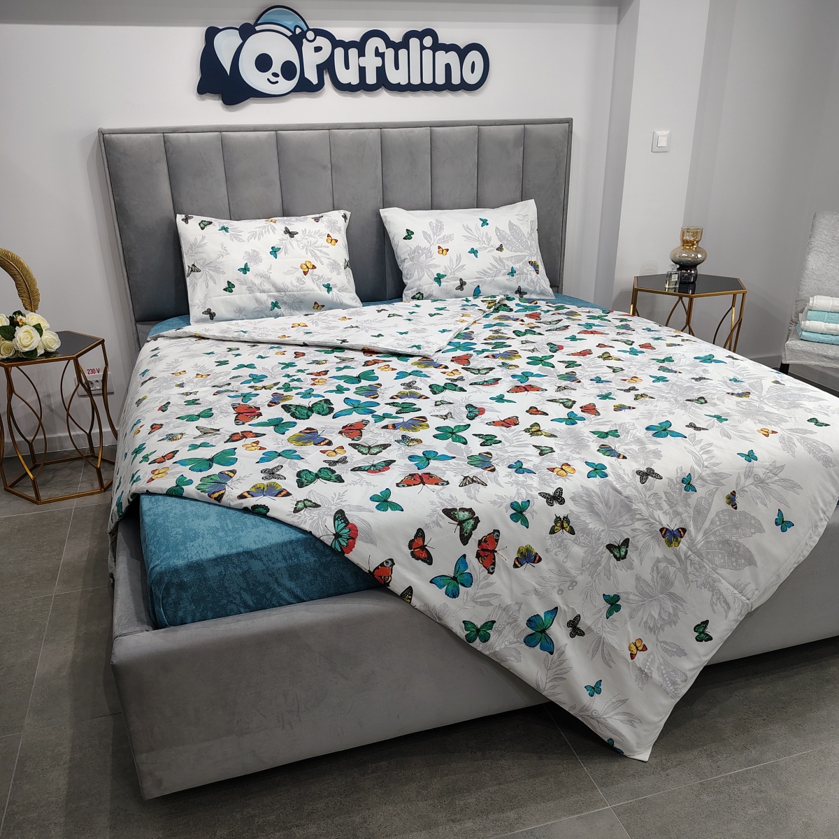 Lenjerie de Pat din Bumbac Ranforce PUF189953 Casa Sabry Lenjerie de Pat din Bumbac Ranforce PUF189953 Casa Sabry