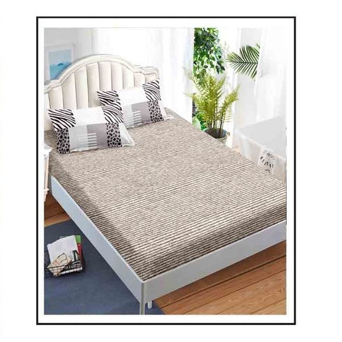 lenjerie alb visinie cu model abstract - cearceaf de pat