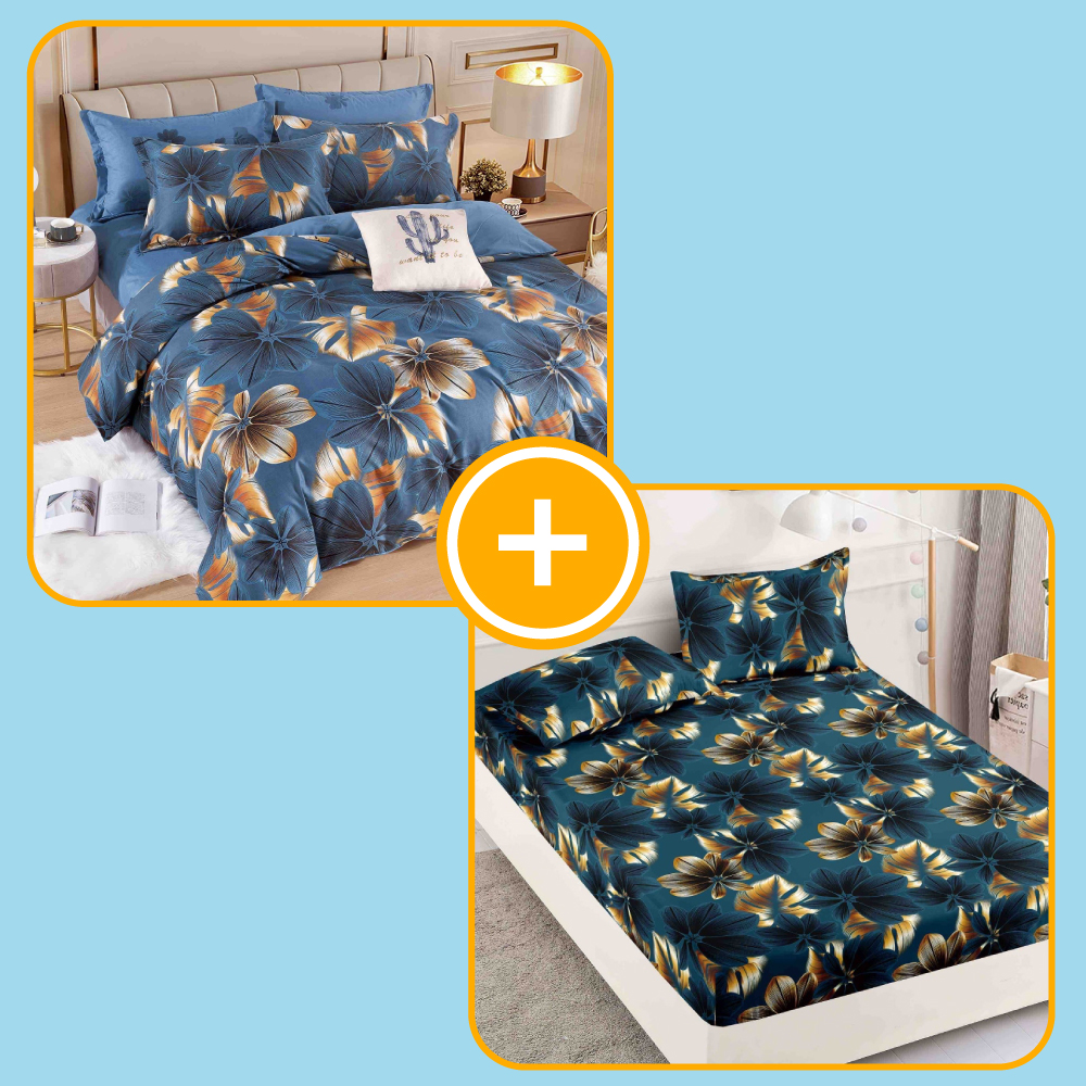 pachet lenjerie si husa de pat 2 persoane pachet lenjerie si husa de pat 2 persoane