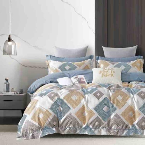 lenjerie multicolora cu romburi