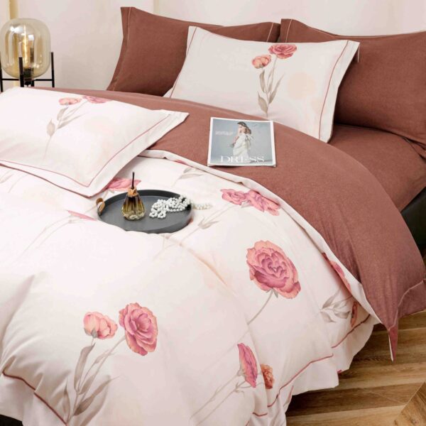 Set Lenjerie Premium cu Elastic Finet Superior Crystal Rose profil