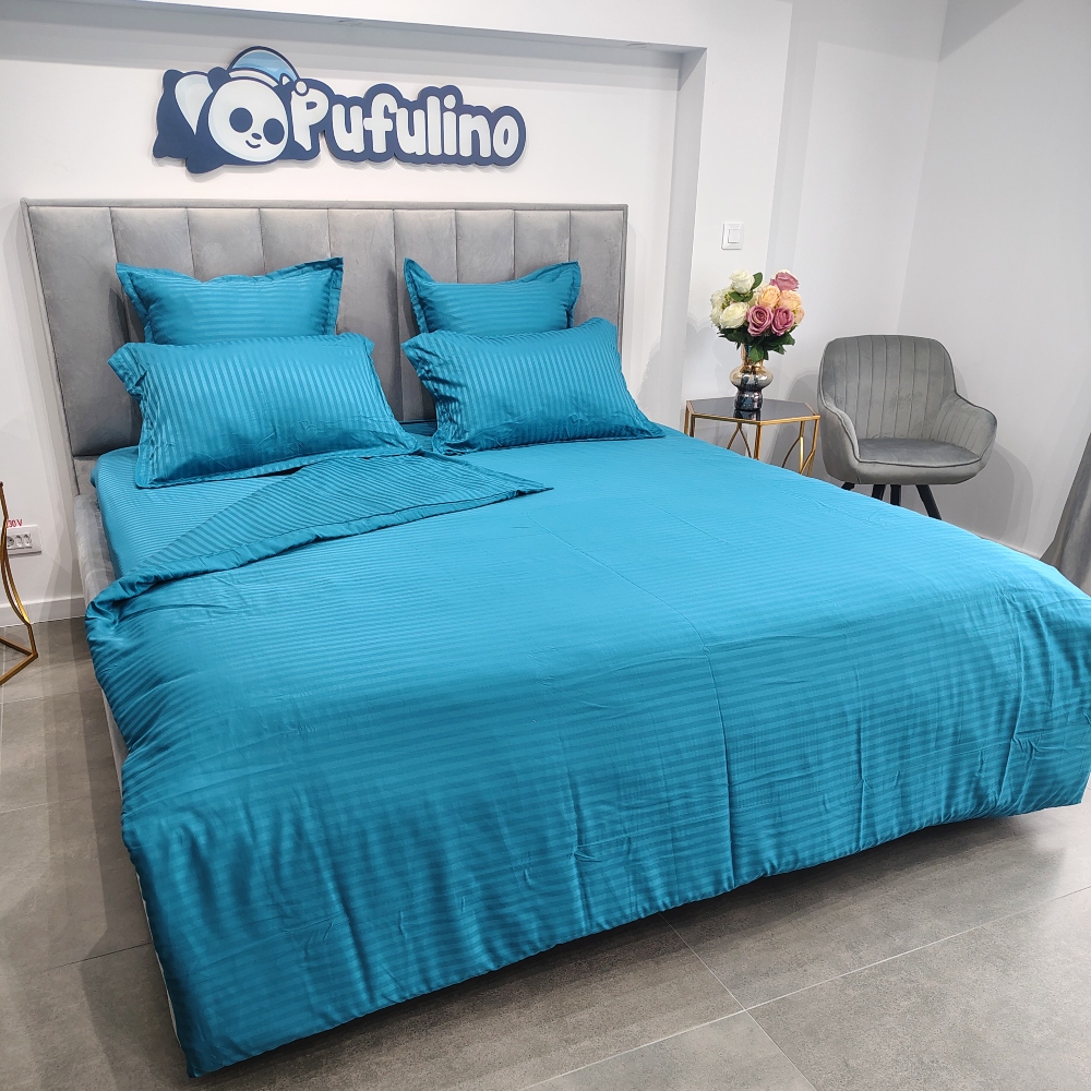 lenjerie de pat damasc albastru (1)