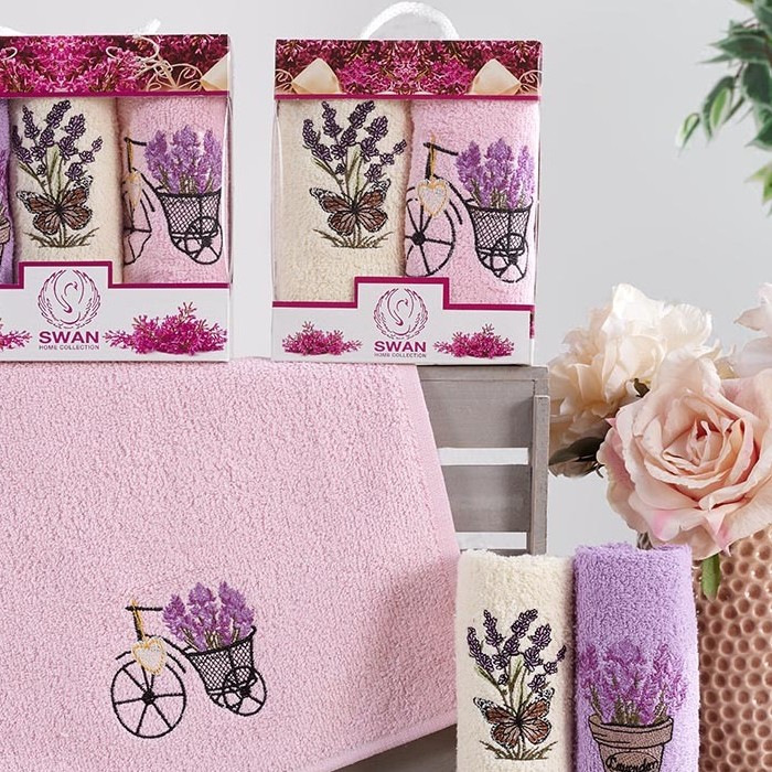 set 2 prosoape bucatarie lavanda set 2 prosoape bucatarie lavanda