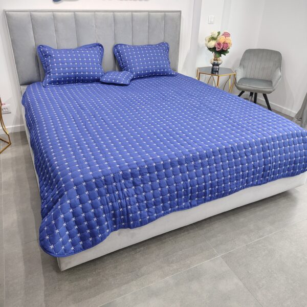 Cuvertura Brodata Bleumarin