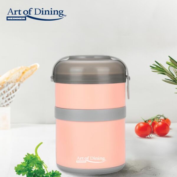 caserola dubla inox loca HR-NC-920A - roz