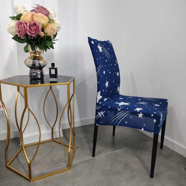 husa de scaun albastra cu stelute
