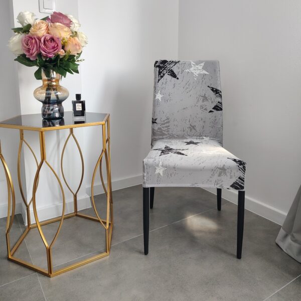 husa de scaun gri cu stelute (1)