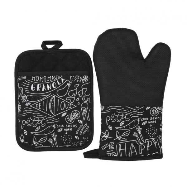 set bucatarie 2 PIESE - HR-KS2-NEGRU