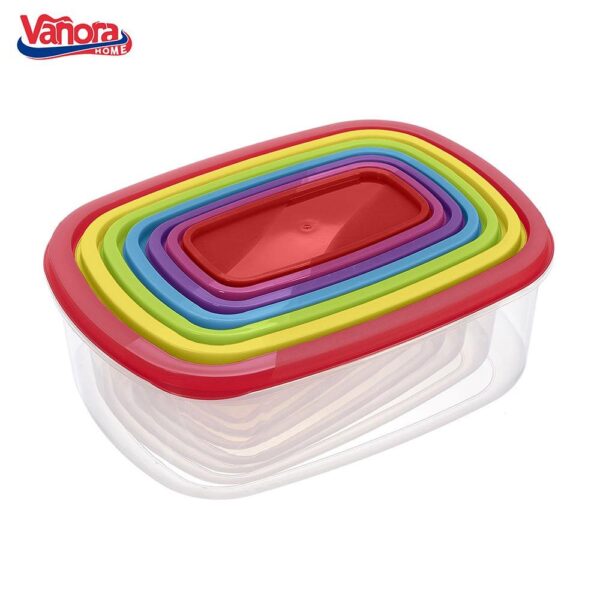 set caserole dreptunghiulare cu capac VN-FM-7FM