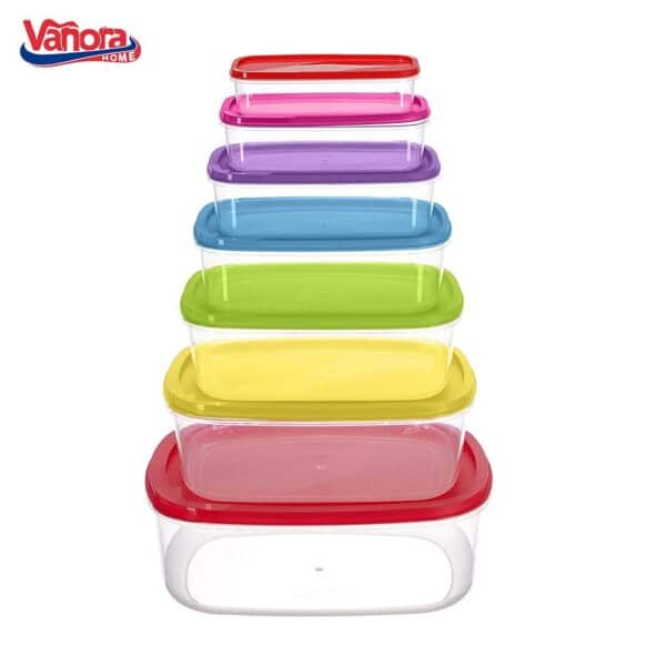 set caserole dreptunghiulare cu capac VN-FM-7FM