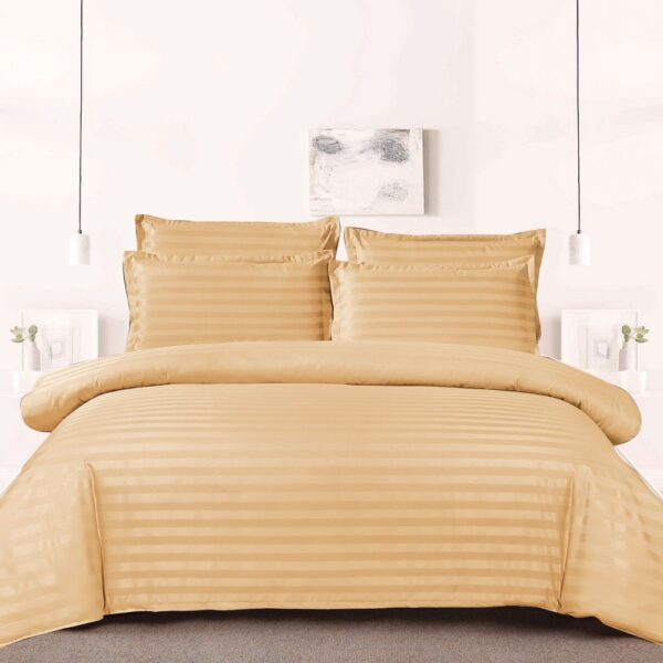 Lenjerie damasc Sky Home 1 persoana bej