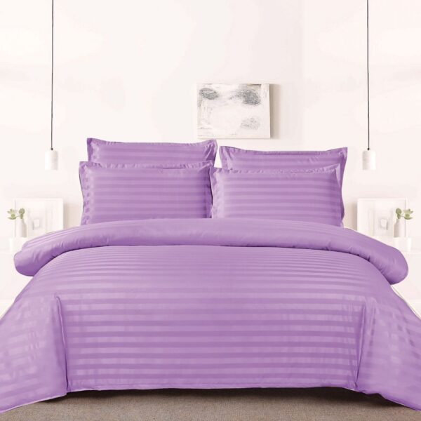 Lenjerie damasc Sky Home 1 persoana lila